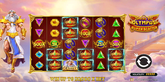 Trik Scatter Gacor di Slot Gates of Olympus Super Scatter